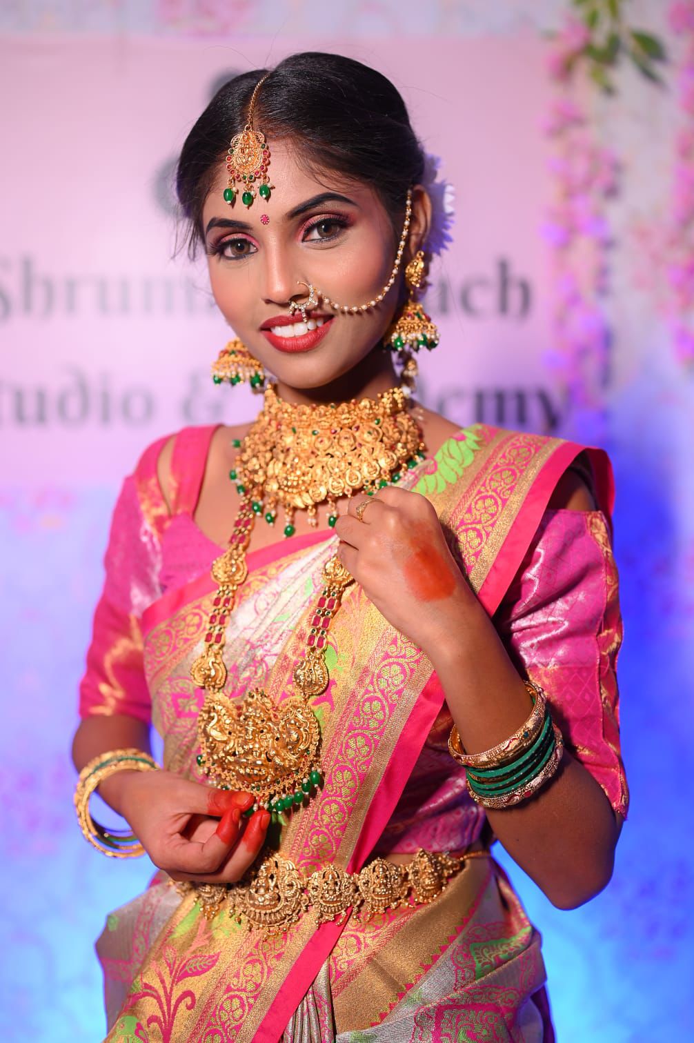 Engagement Makeup Transformation - Romantic Engagement Makeup Looks in Bangalore - ShruMagicTouch